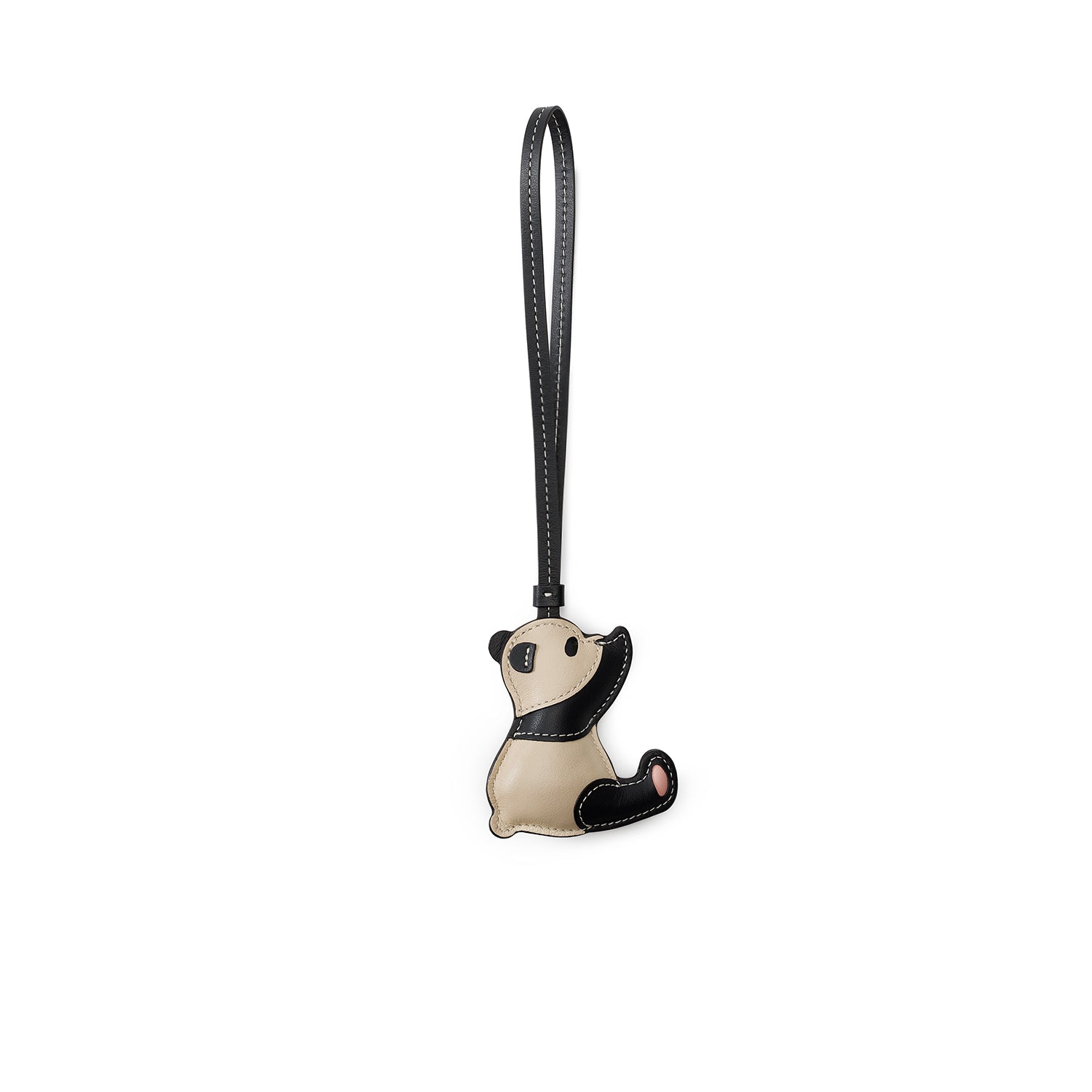 Animal Charm Panda Bottalato Leather (Black)