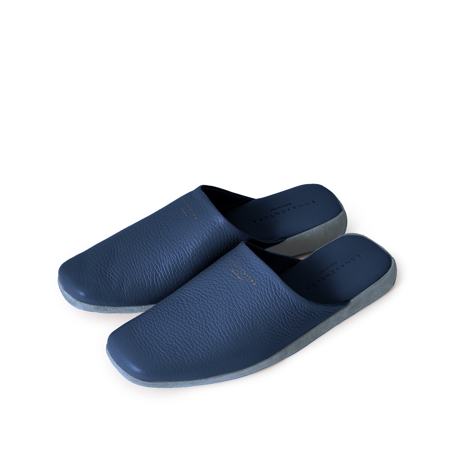 Room Shoes with Logo Shrink Leather