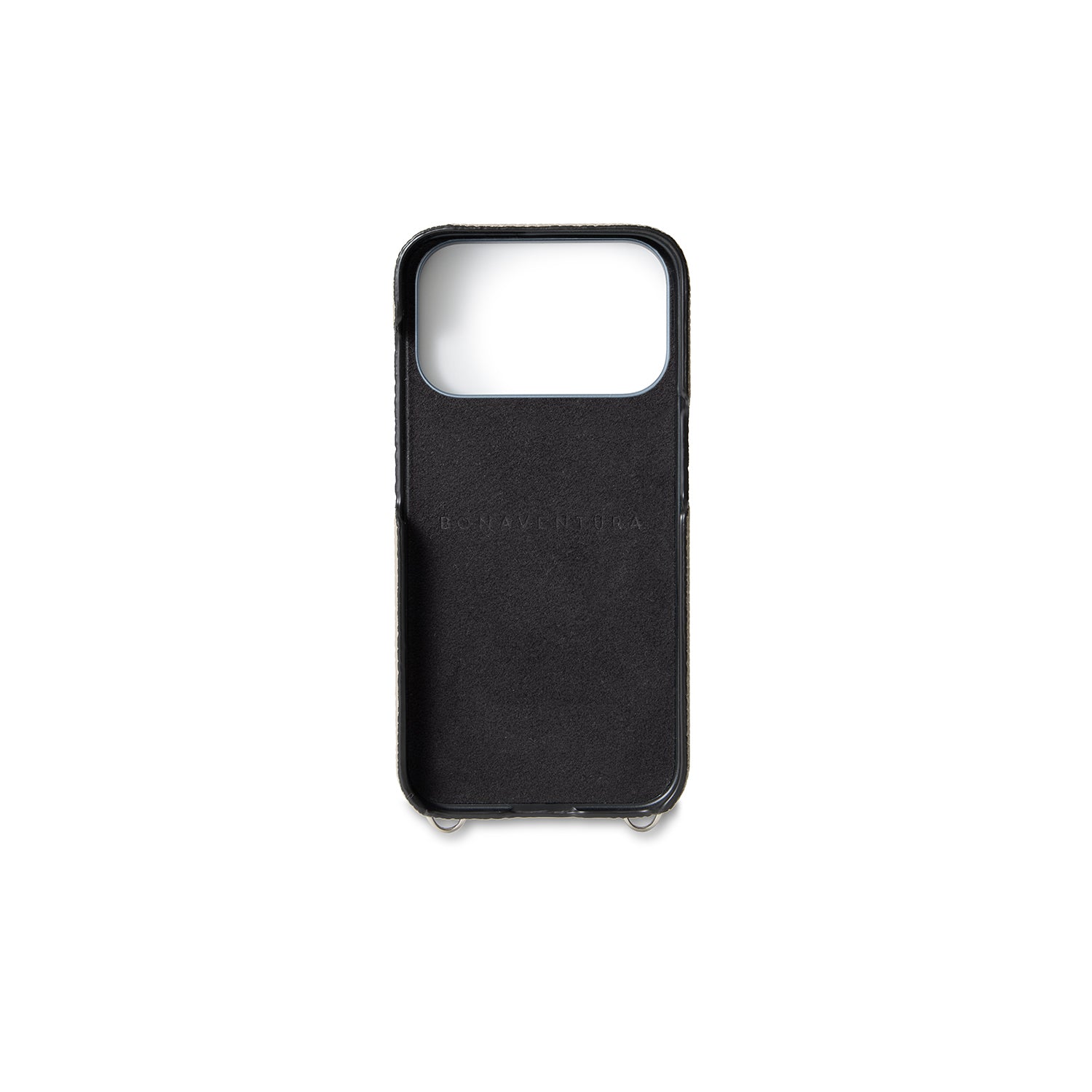 BONAVENTURA IPhone17ProMax ケース BLACK iPhone Θήκη πίσω κάλυψης 17 Pro με κούμπωμα με κουμπί και δερματίνη