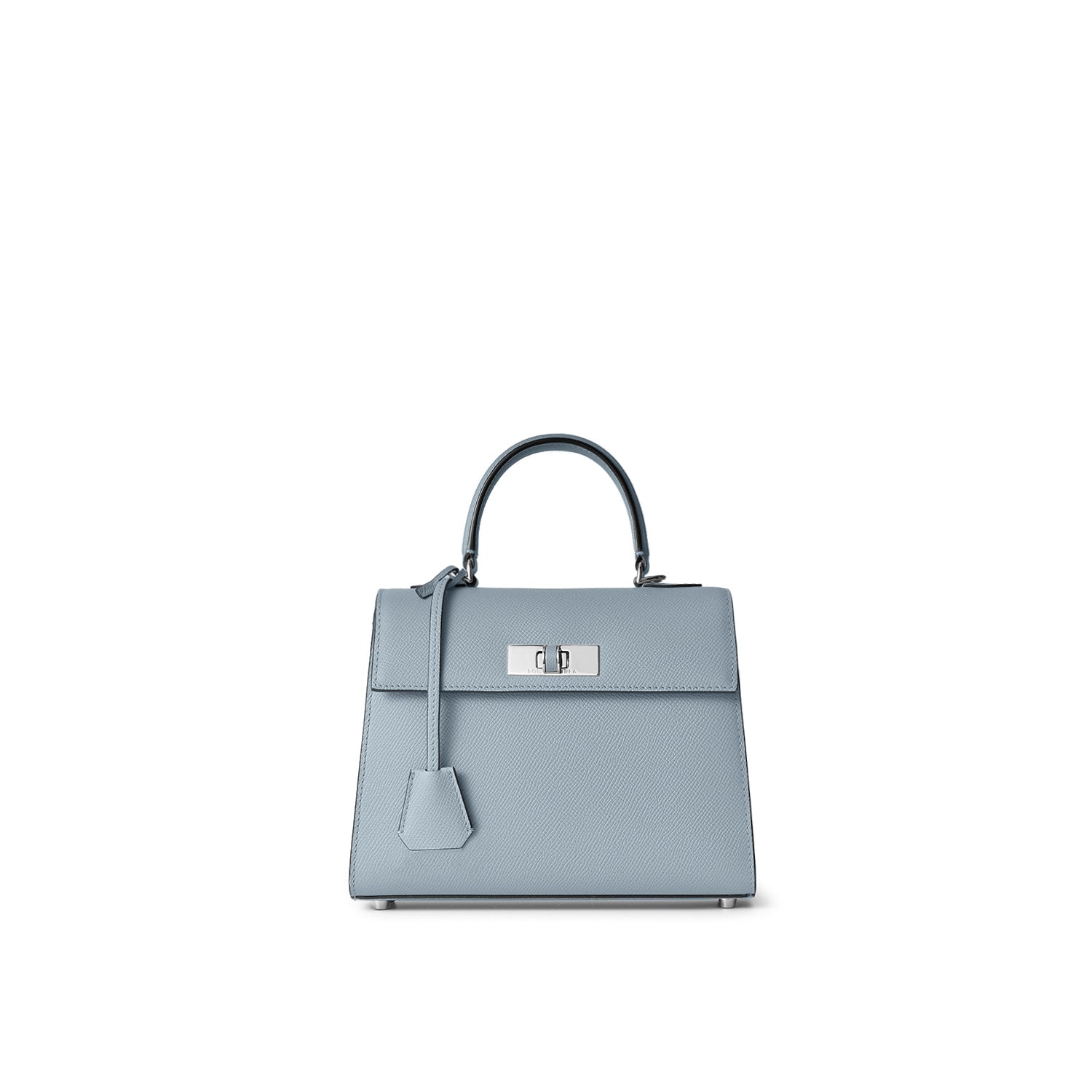 Vittoria Top Handle Bag Nobile Leather (Blue Lin × Ice Blue - Mini)
