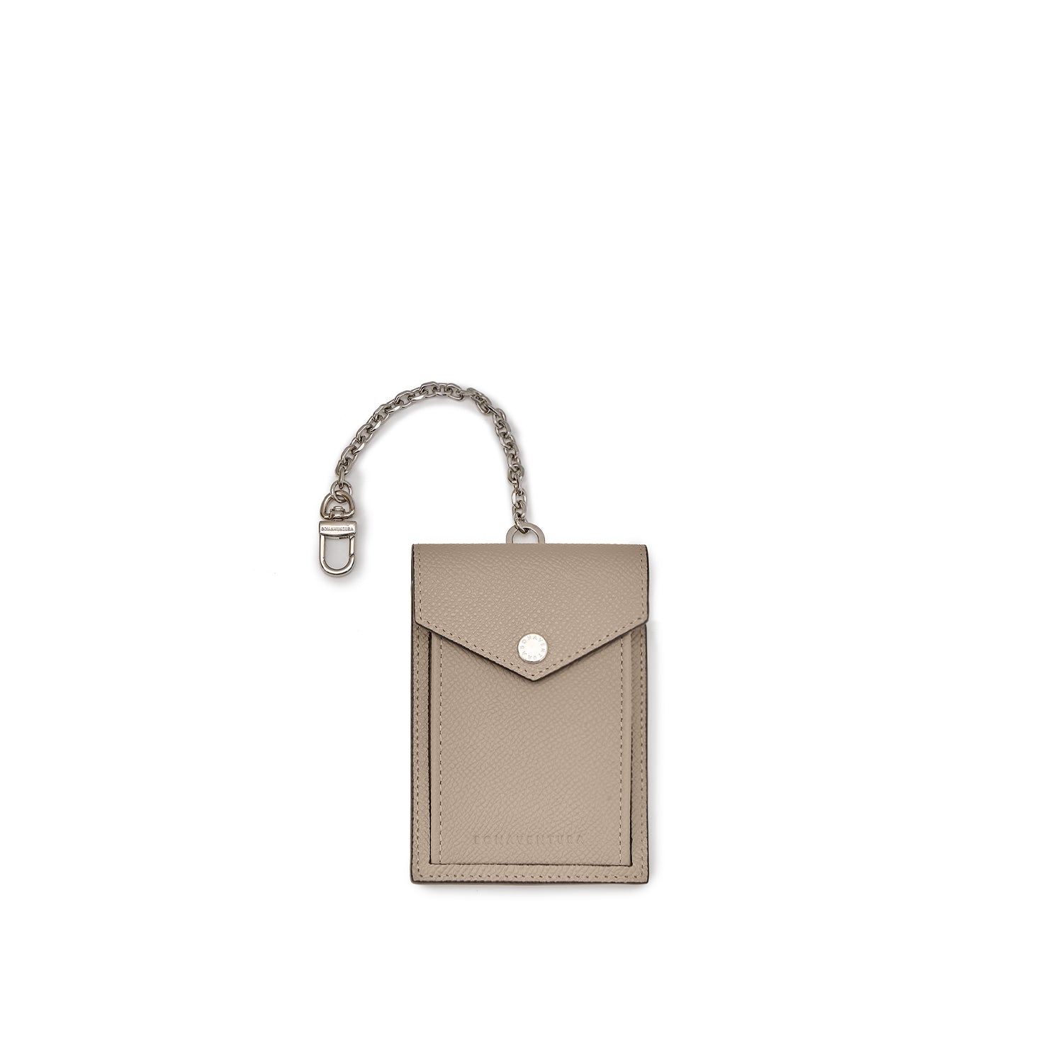 Leather Tag Key Holder Nobile Leather (Greige)