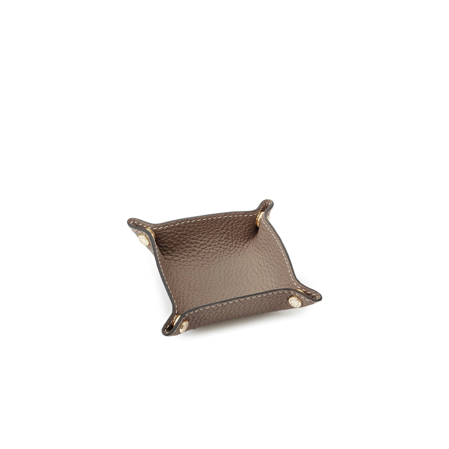 Valet Tray Shrink Leather (Etoupe - Mini)