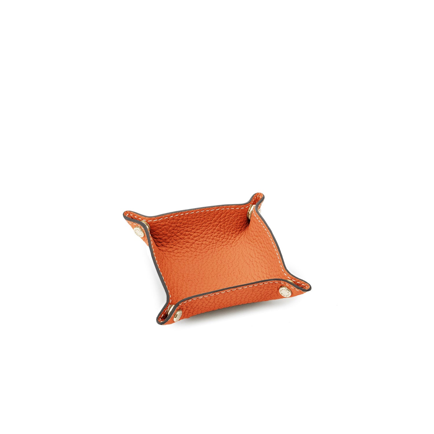 Valet Tray Shrink Leather (Orange - Mini)