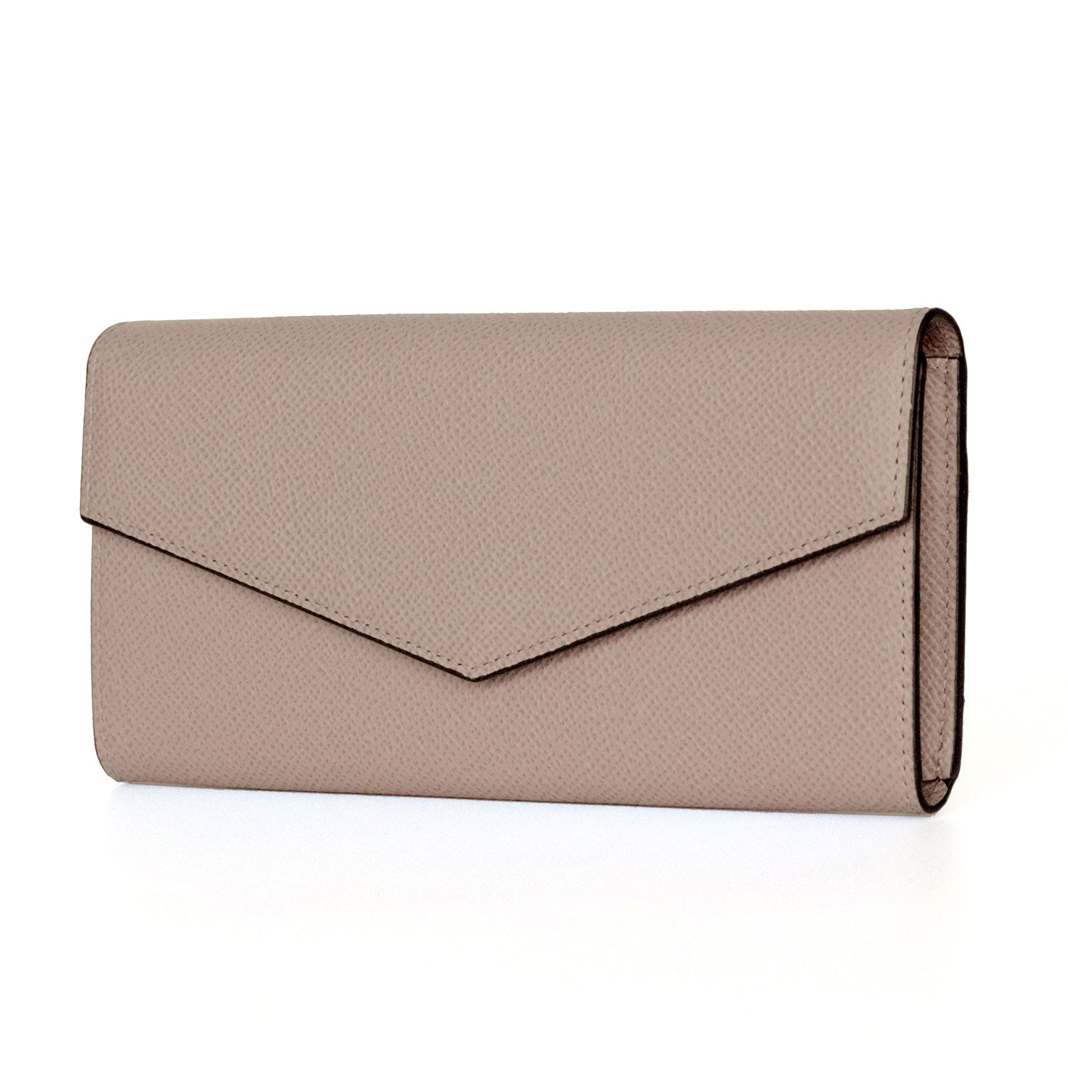 Envelope Long Wallet Nobile Leather (Greige)