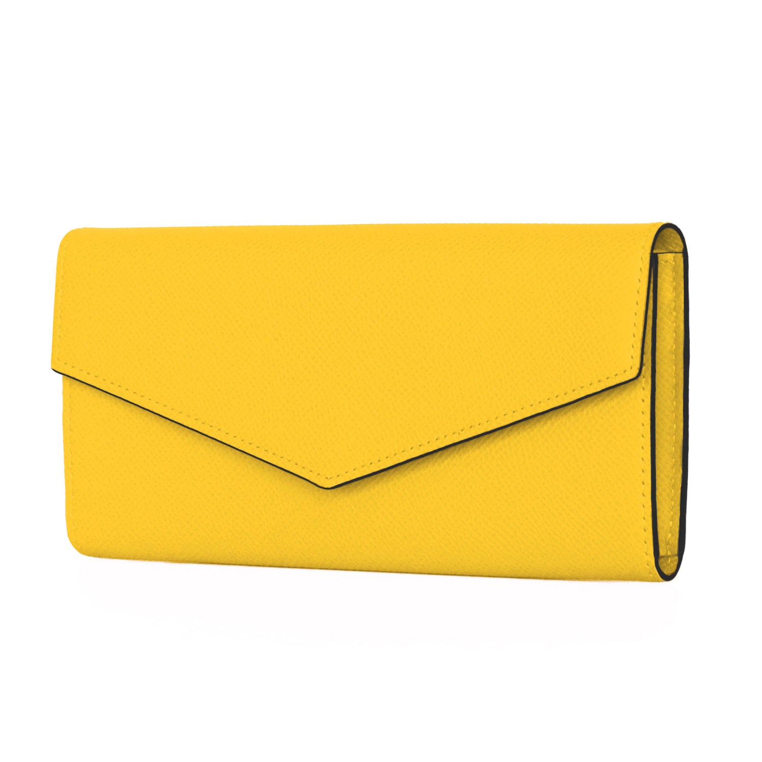 Envelope Long Wallet Nobile Leather (Mimosa yellow)