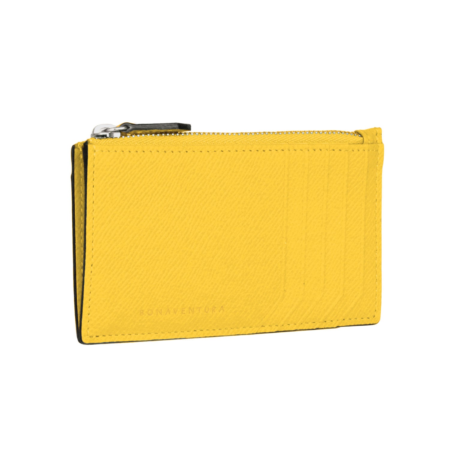 Mini Zip Wallet Nobile Leather (Mimosa yellow)
