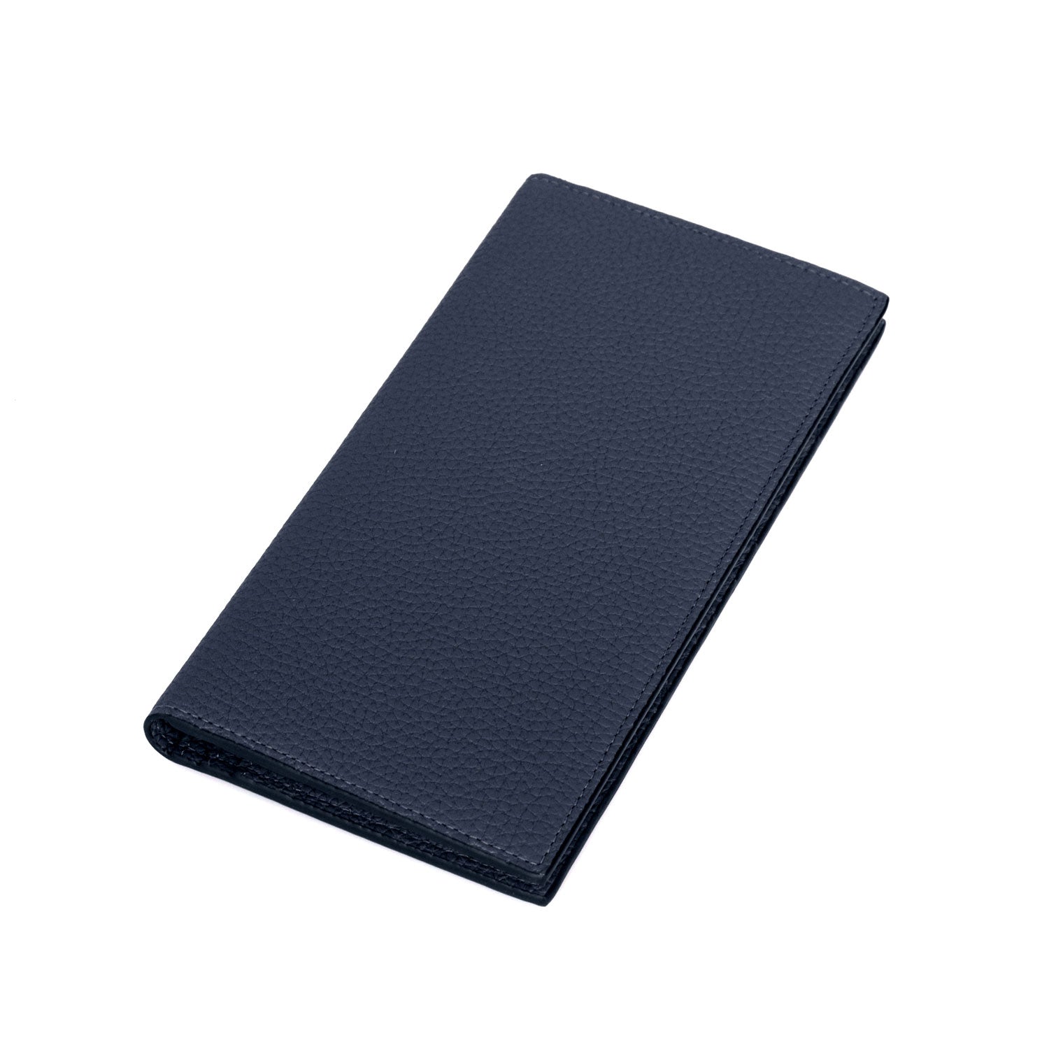Long Wallet Bottalato Leather (Navy)