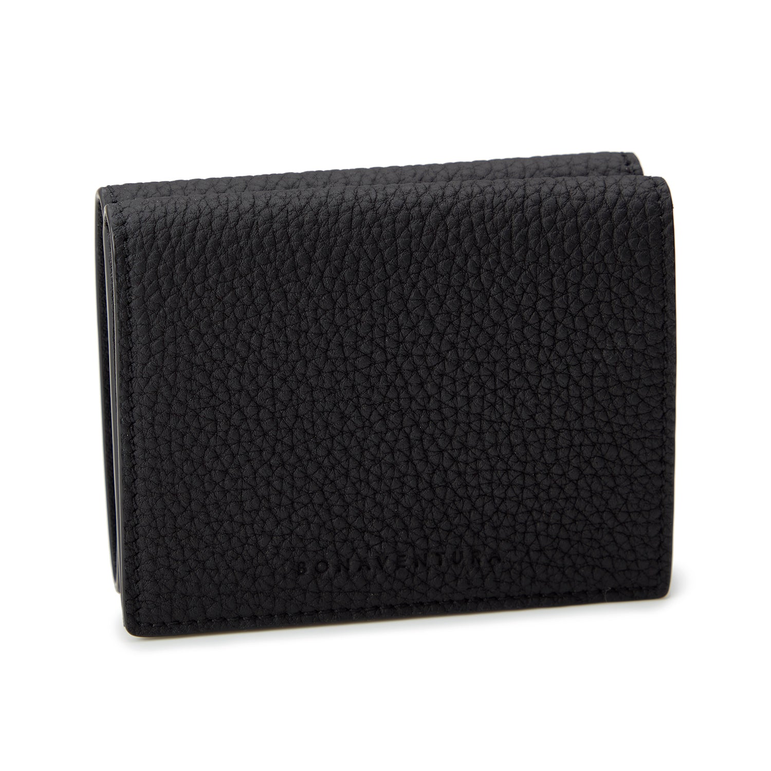 Men's Small Wallet Shrink Leather (Black)