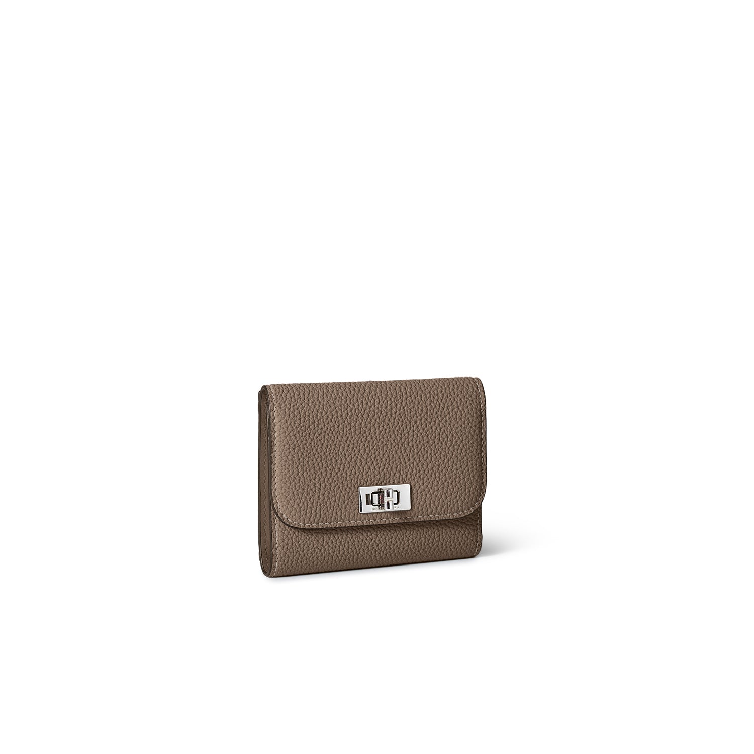 Beatrice Tri-fold Wallet Bottalato Leather (Etoupe)