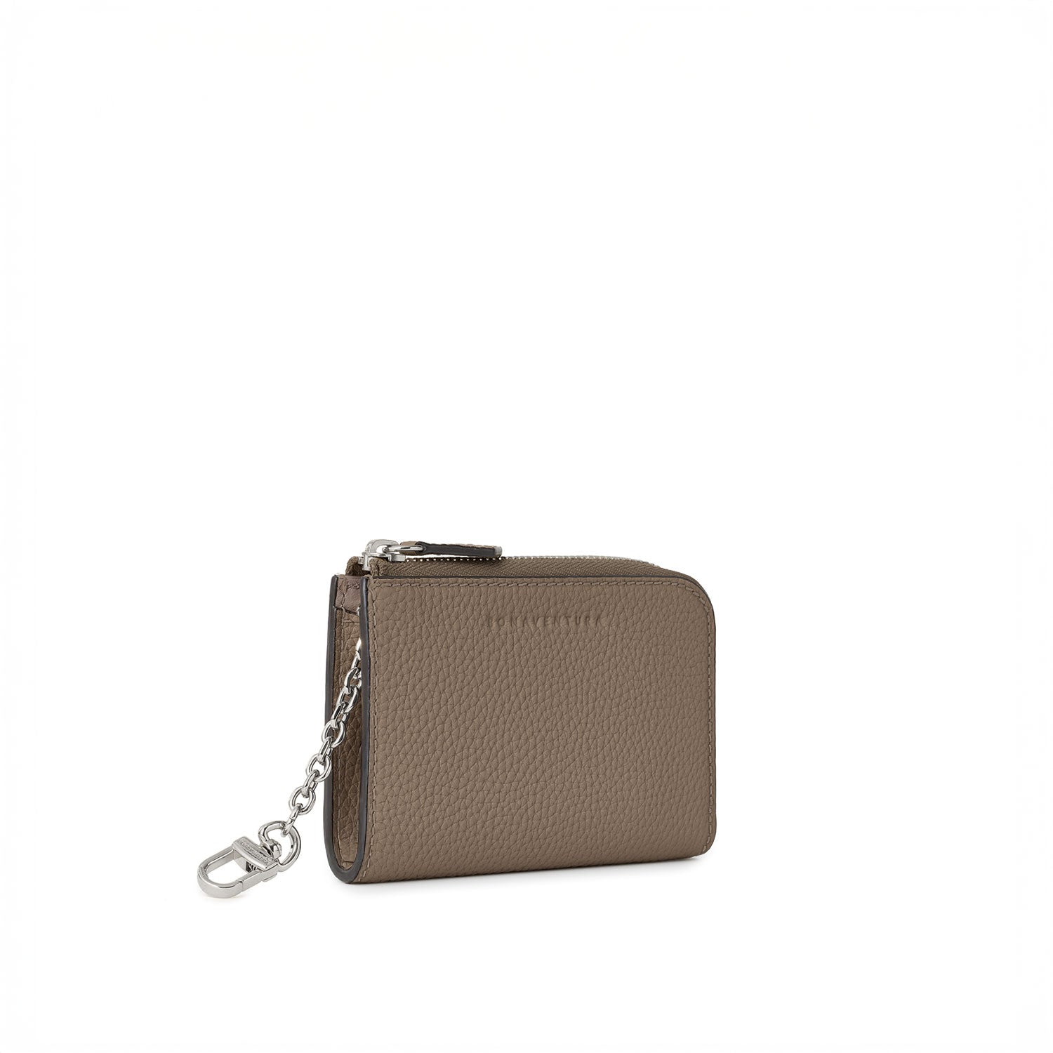 L –Zip Smart Key Hülle Genarbtes Leder