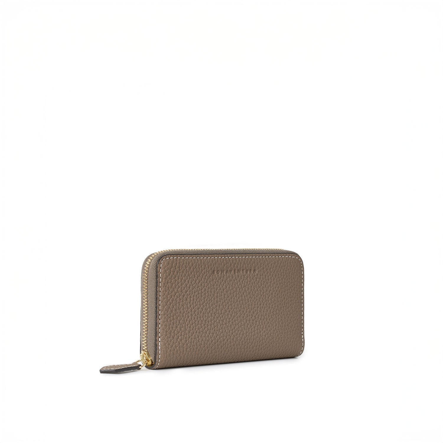 Compact Wallet Shrink Leather (Etoupe × Yellow)