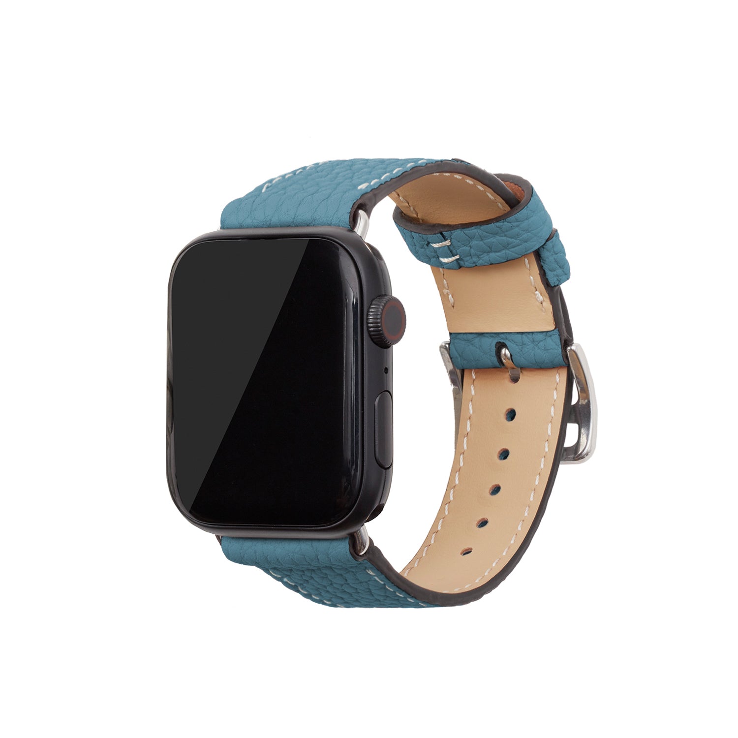 Apple Watch Band Shrink Leather (Blue Cyan - 42mm/44mm/45mm)