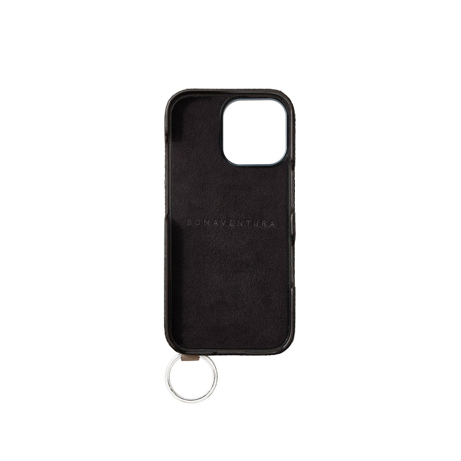 iPhone 16 Pro Max Back Cover Case with Handle Shrink Leather