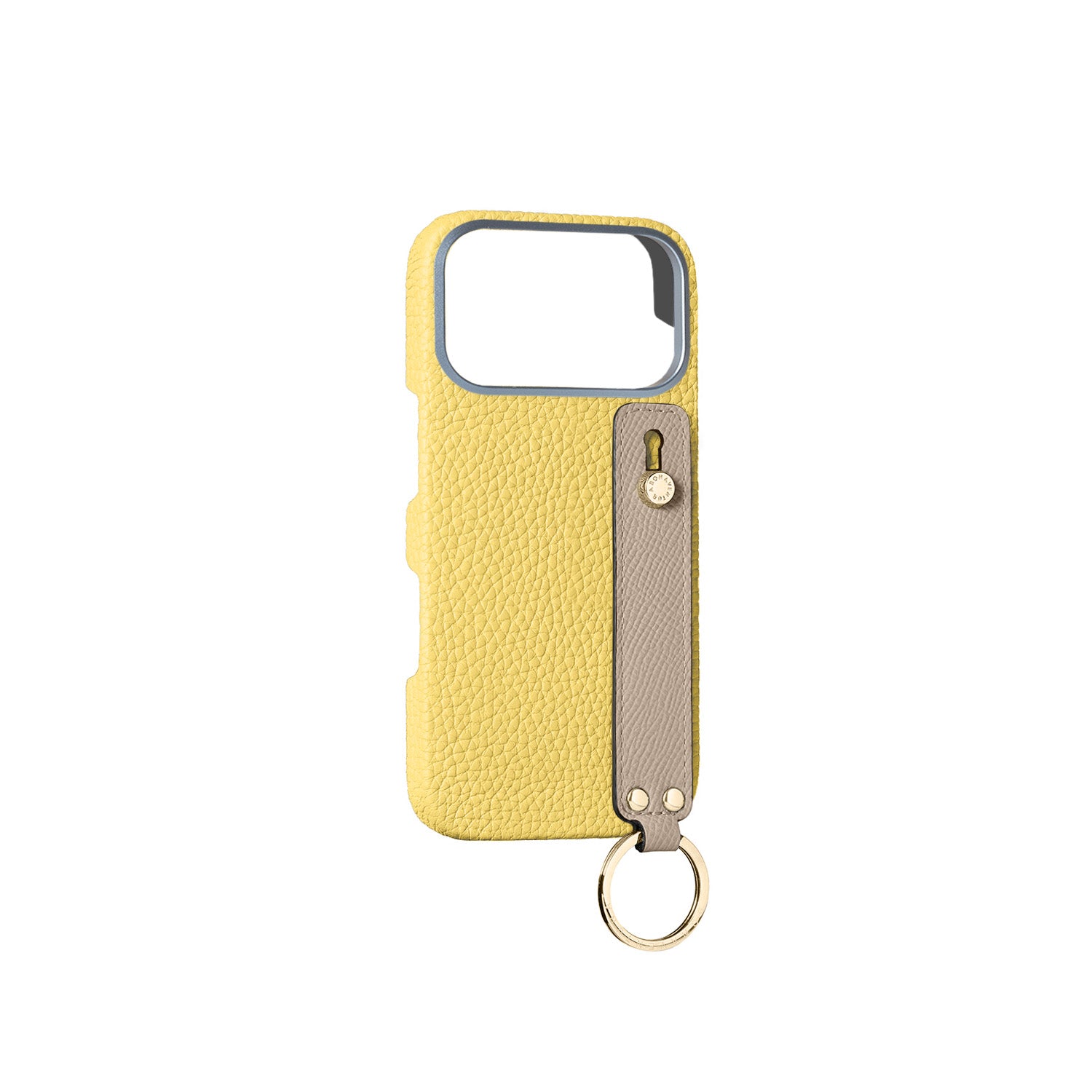 iPhone 17 Pro Max Back Cover Case with Handle Shrink Leather